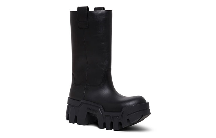 (WMNS) Balenciaga Bulldozer Boots 'Black Poluyurethane' 671555WBCQ01000 - 2