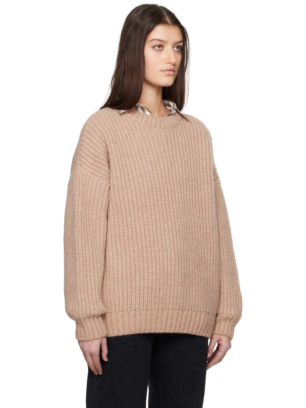 Tan Sydney Crew Sweater - 2