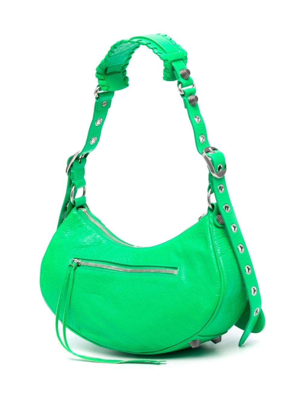 ハンドバッグ BALENCIAGA Green Nappa Leather Le Cagole S Shoulder Bag BALENCIAGA Le Cagole S shoulder bag | REVERSIBLE