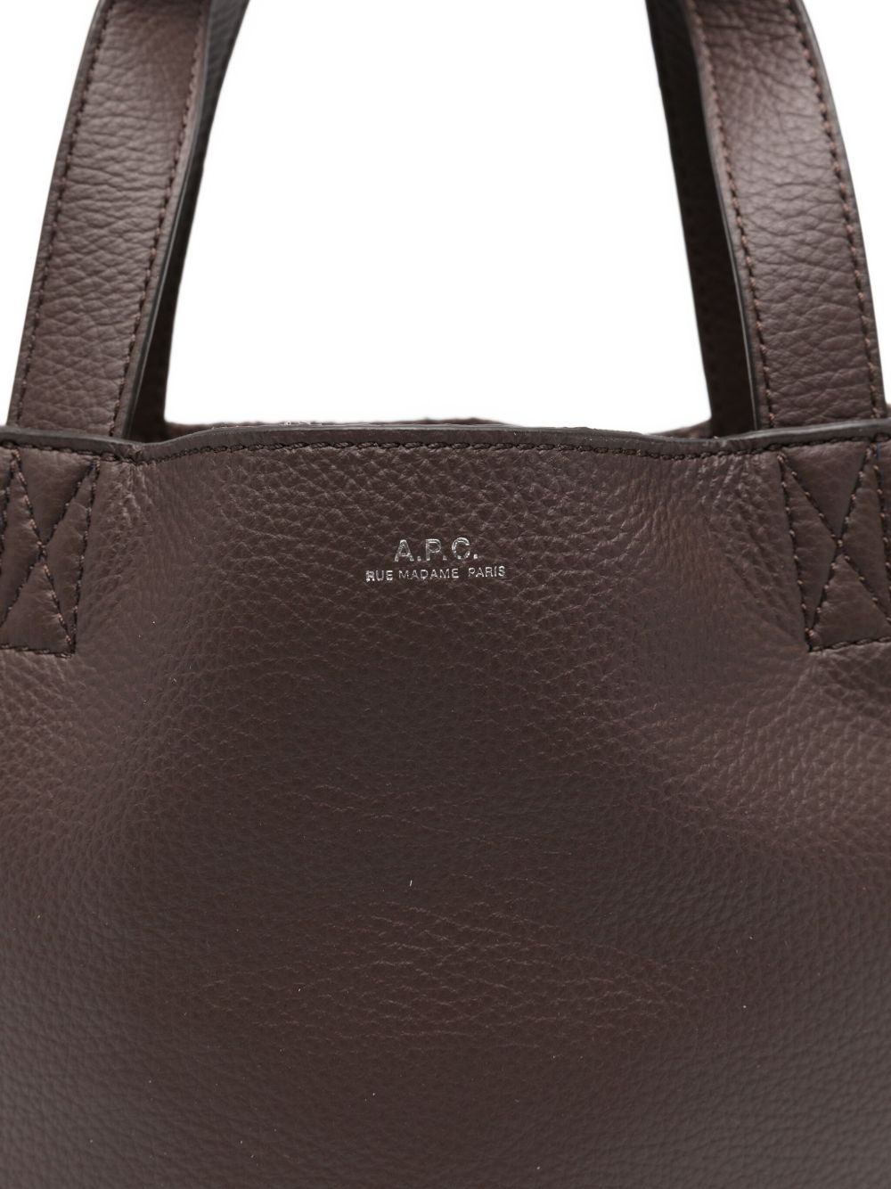 small Cabas Maiko leather tote bag - 3