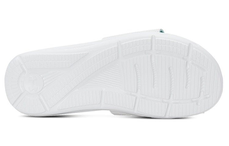 (WMNS) Under Armour Ignite VI Graphic FB Slippers White/Black 3023767-104 - 4