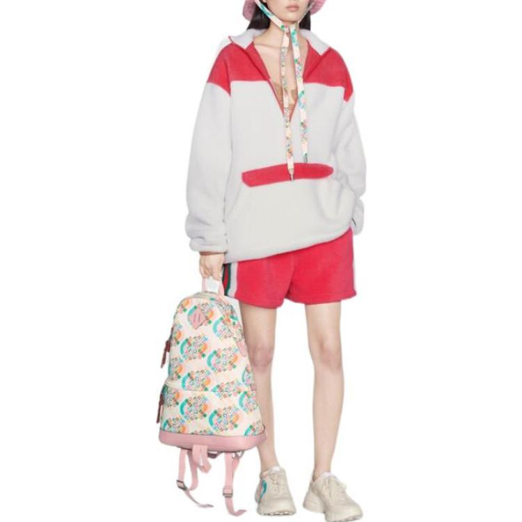(WMNS) Gucci x The North Face Sweatshirt 'Off White Dark Pink' 673724-XJDUK-9799 - 3