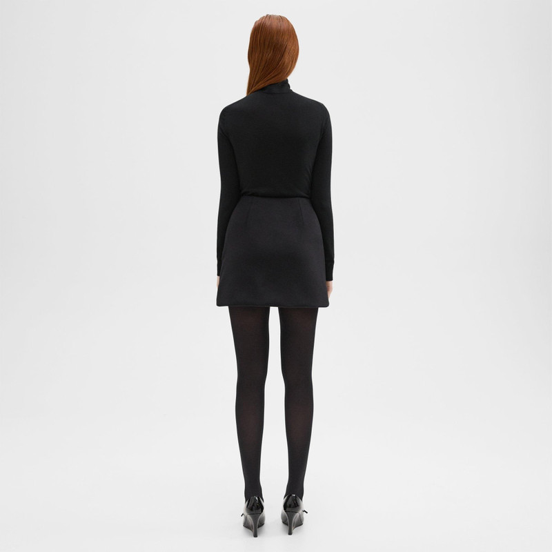 Theory High-Waist Mini Skirt in Double-Face Wool-Cashmere outlook