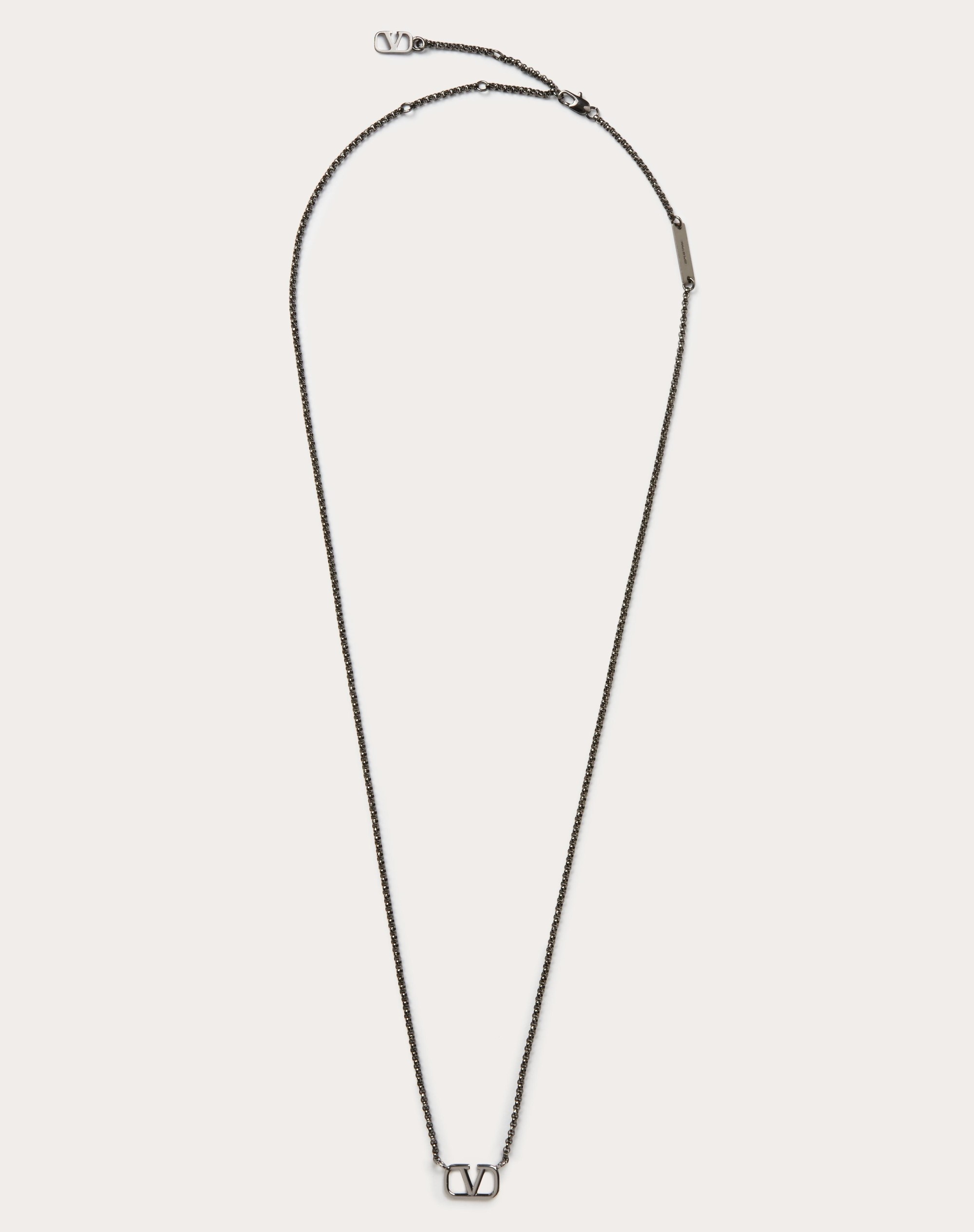 VLOGO SIGNATURE METAL NECKLACE - 1