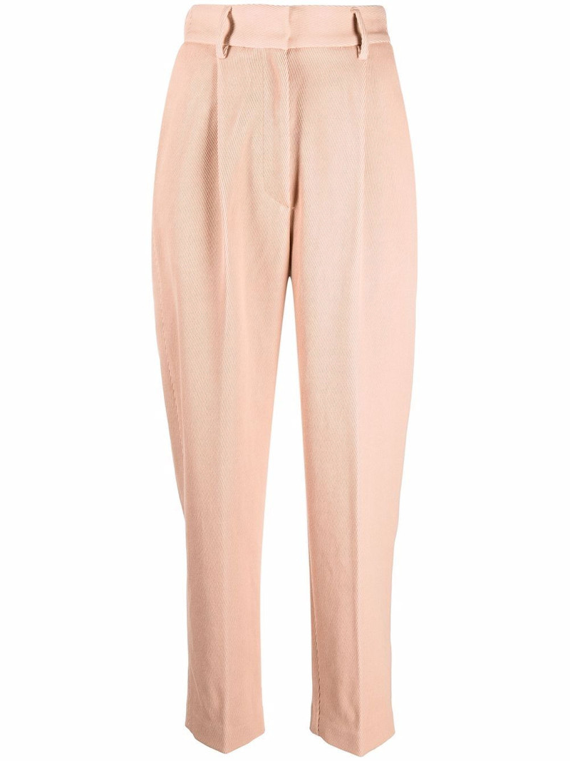 ribebd elasticated-waist tailored trousers 1