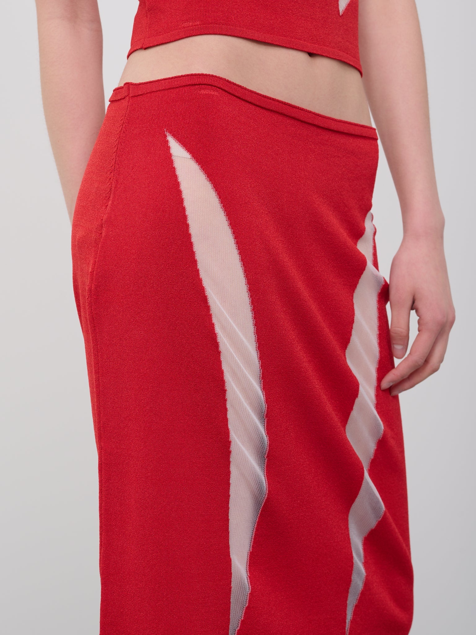 Slash Midi Skirt - 4