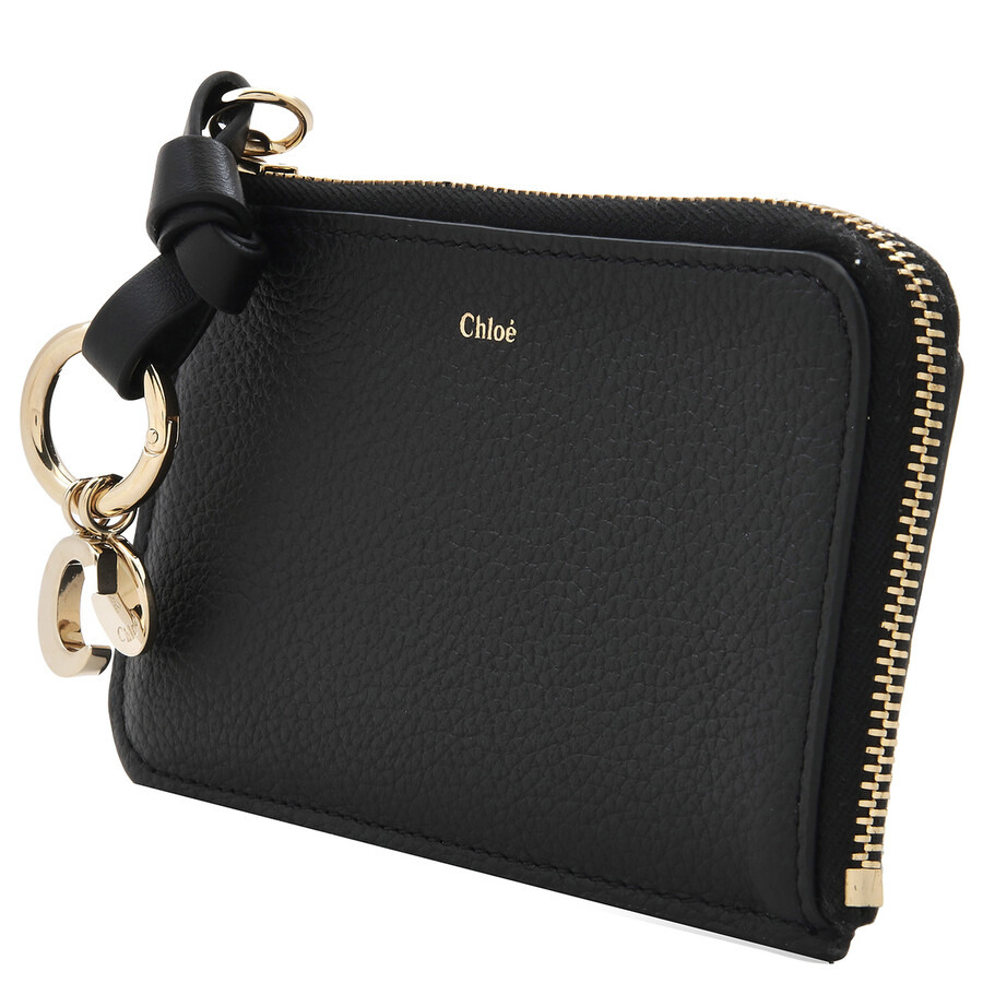 Chloe Alphabet Leather Card Case - 3