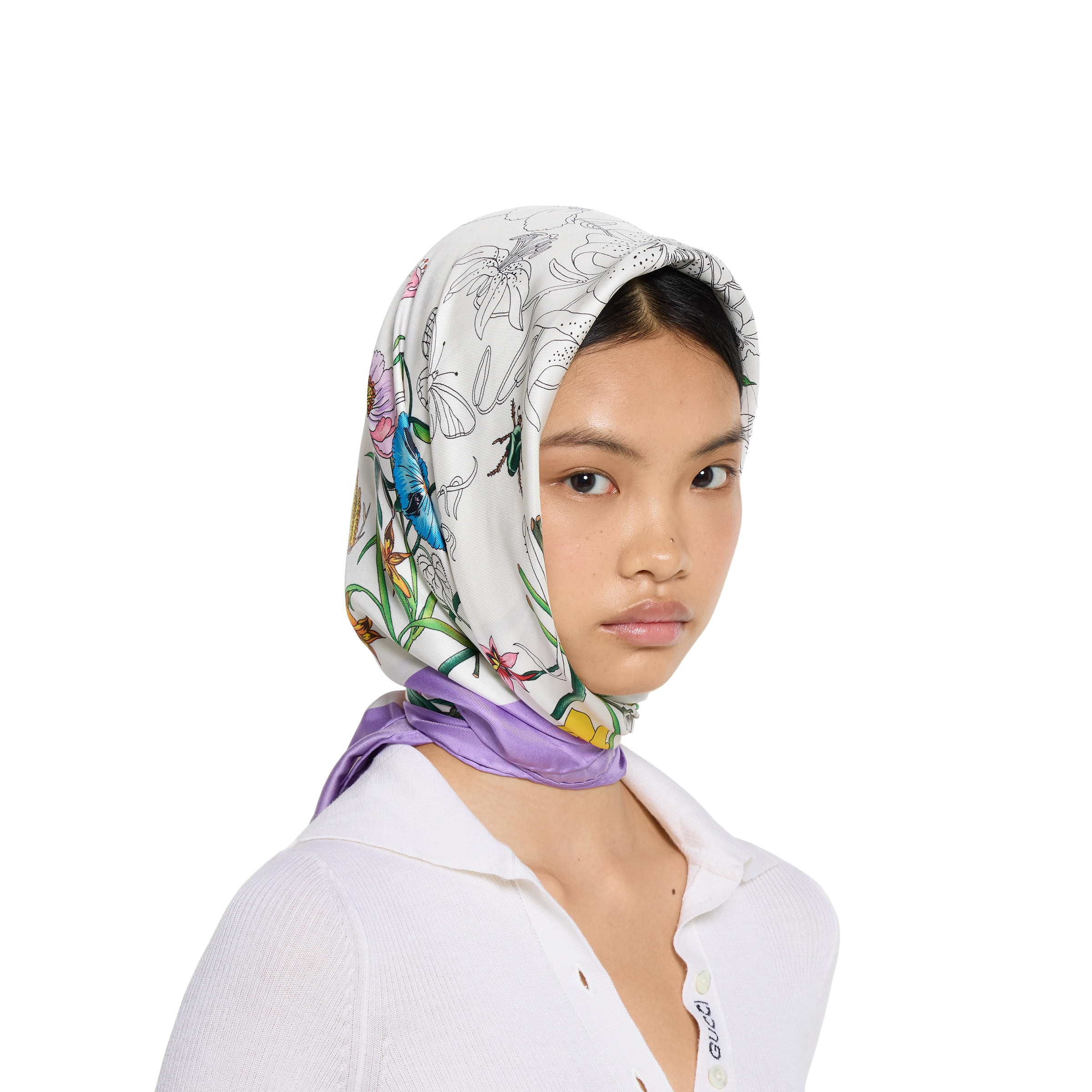 Printed silk carré - 4