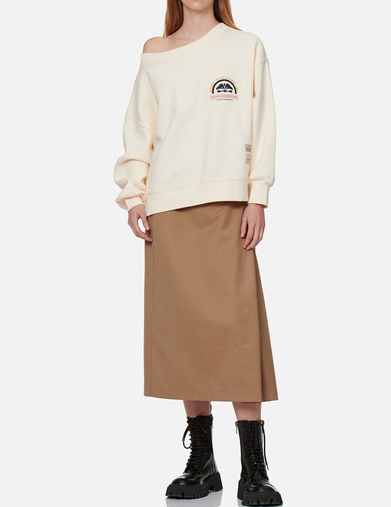 EVISU LOGO AND KAMON EMBROIDERED 2-WAY SWEATSHIRT outlook