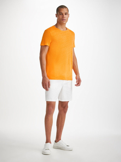 Derek Rose Men's T-Shirt Jordan Linen Tangerine outlook
