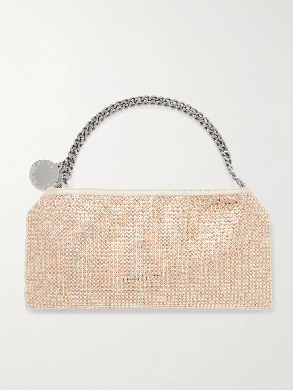 Crystal-embellished Canvas Shoulder Bag - 1