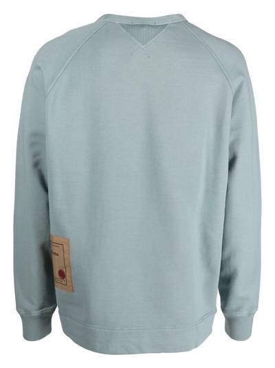 Ten C logo-patch cotton sweatshirt outlook