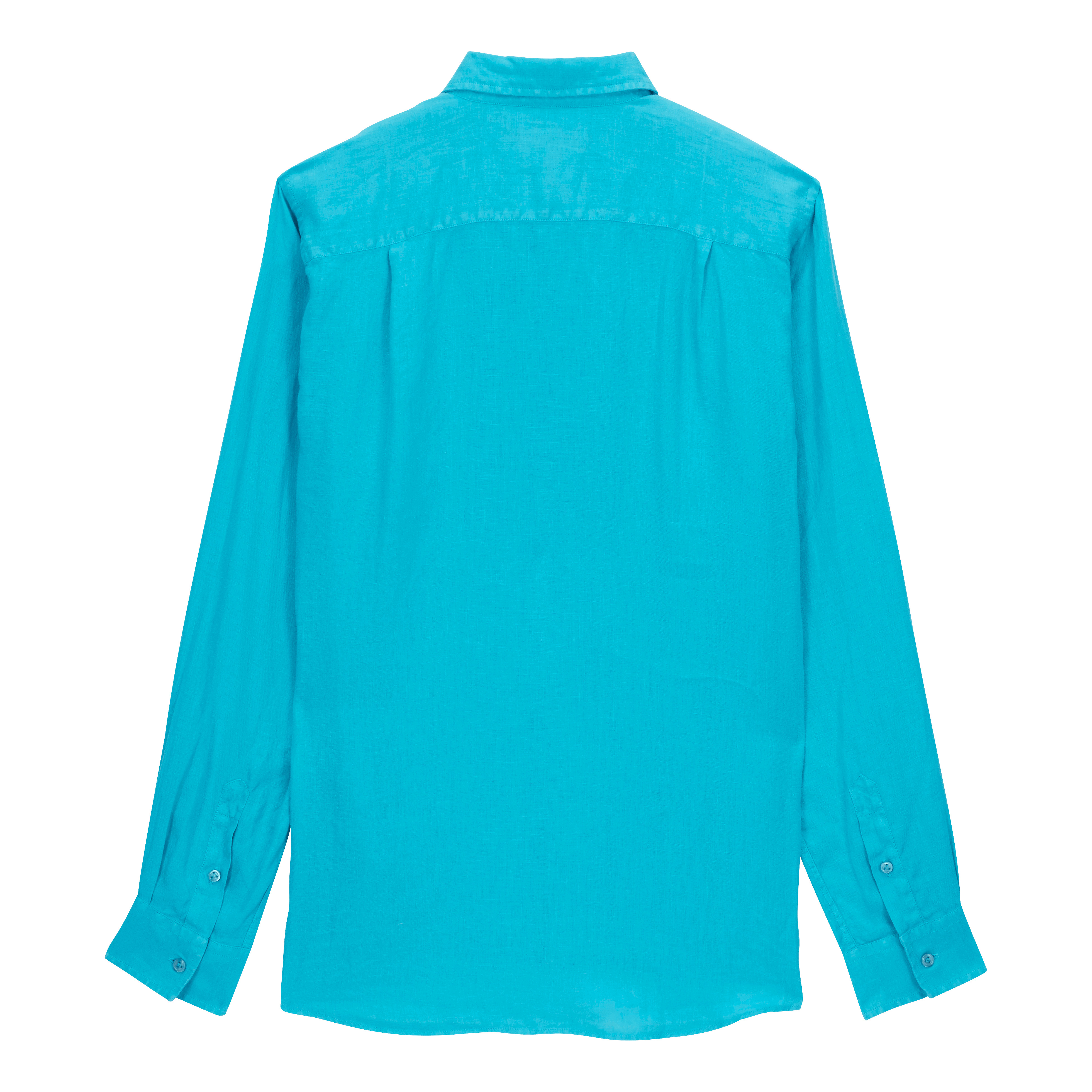 Men Linen Shirt Solid - 2