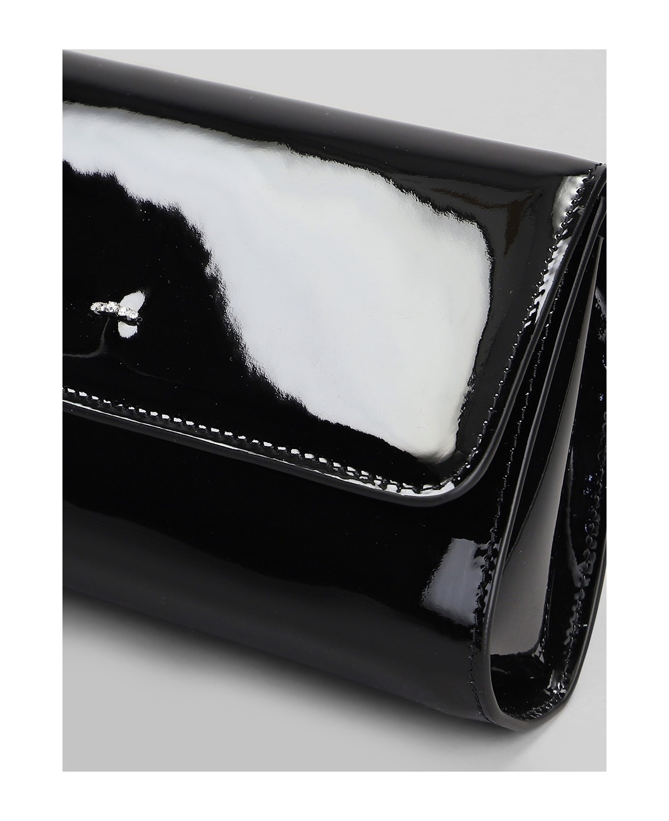 Cleopatra Clutch In Black Patent Leather - 4
