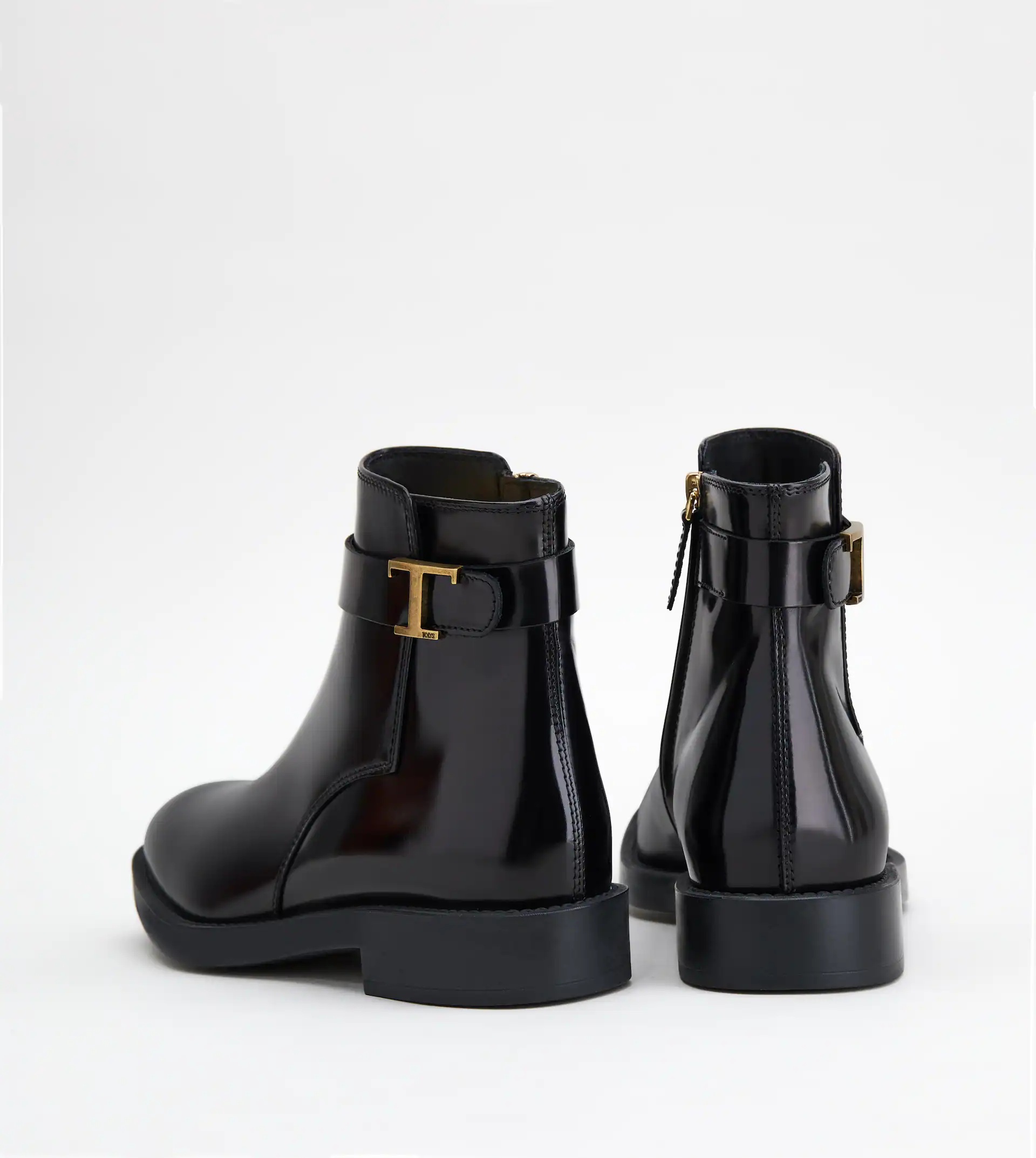 TIMELESS ANKLE BOOTS IN LEATHER - BLACK - 3