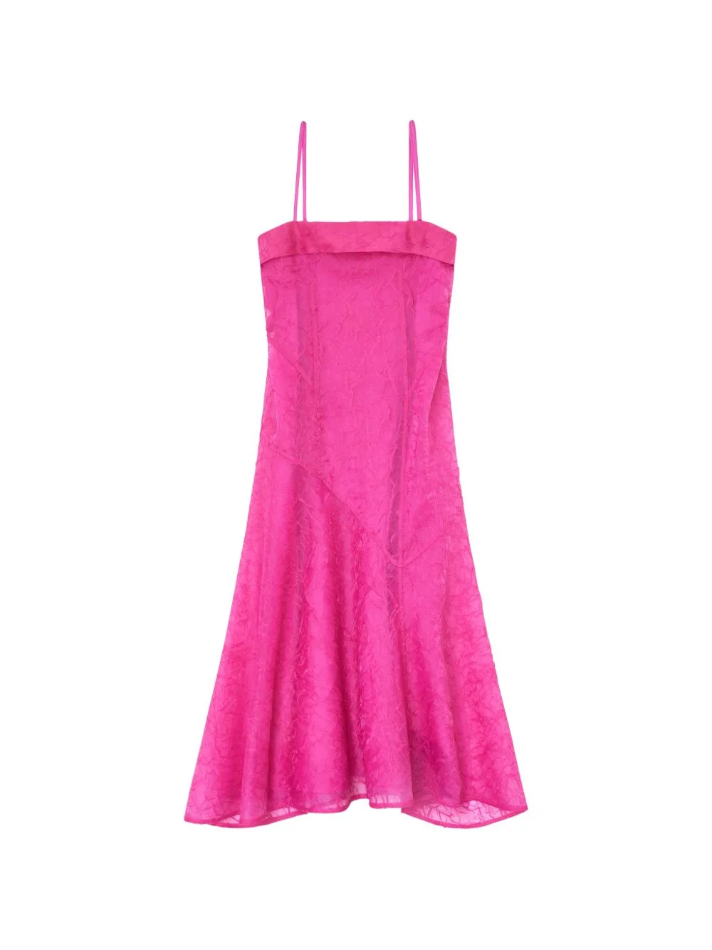 straps A-line midi dress - 1