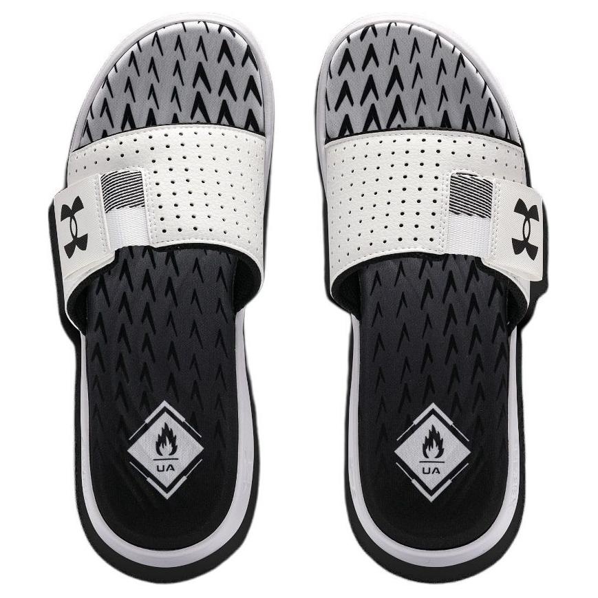 Under Armour Mercenary Slippers 'White Black' 3027252-100 - 4