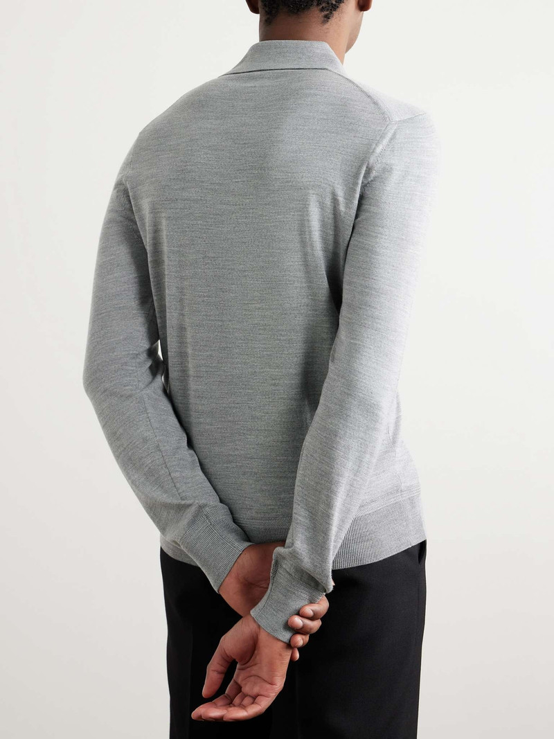 Slim-Fit Wool Polo Shirt 4