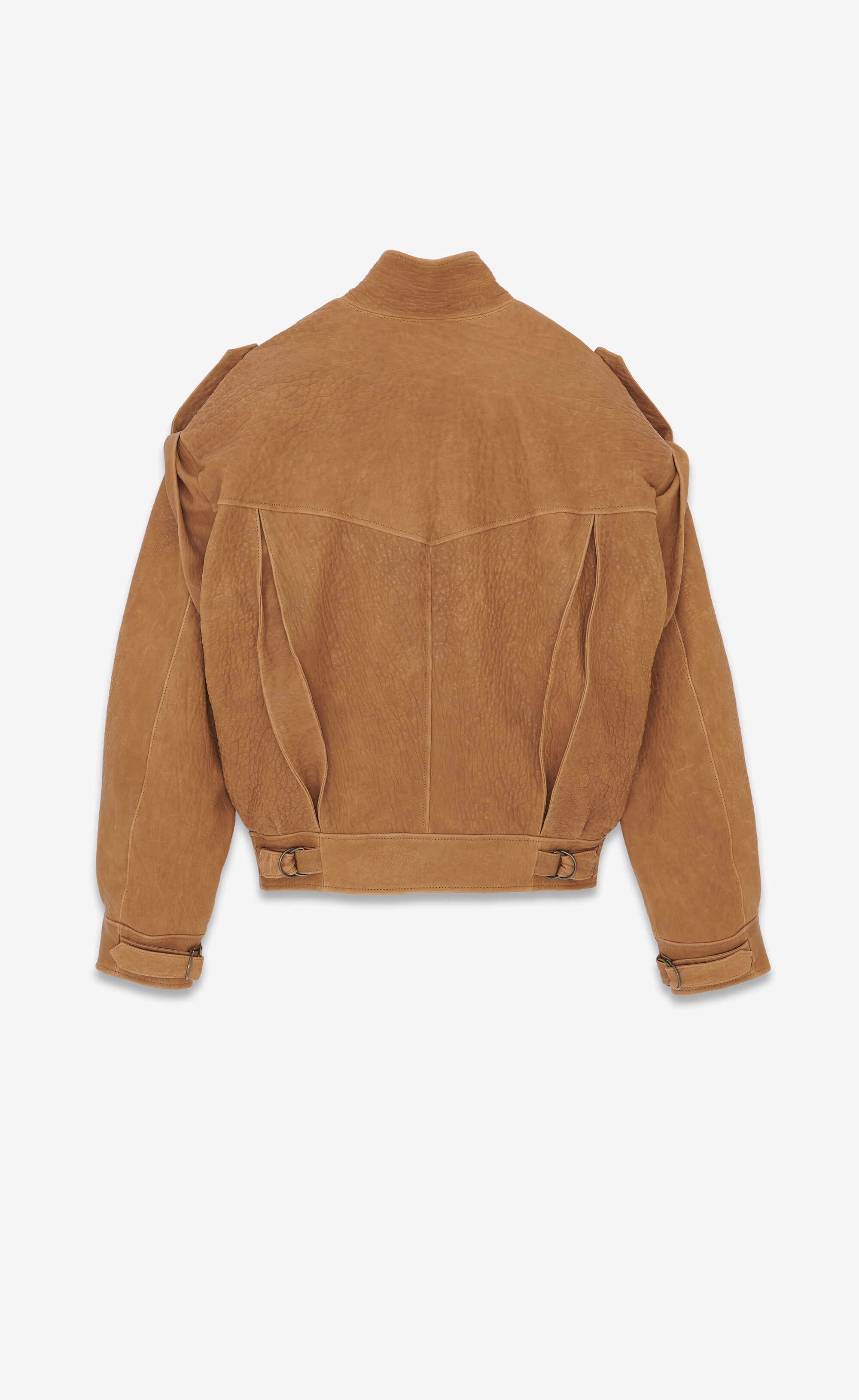 oversized jacket in lambskin - 4