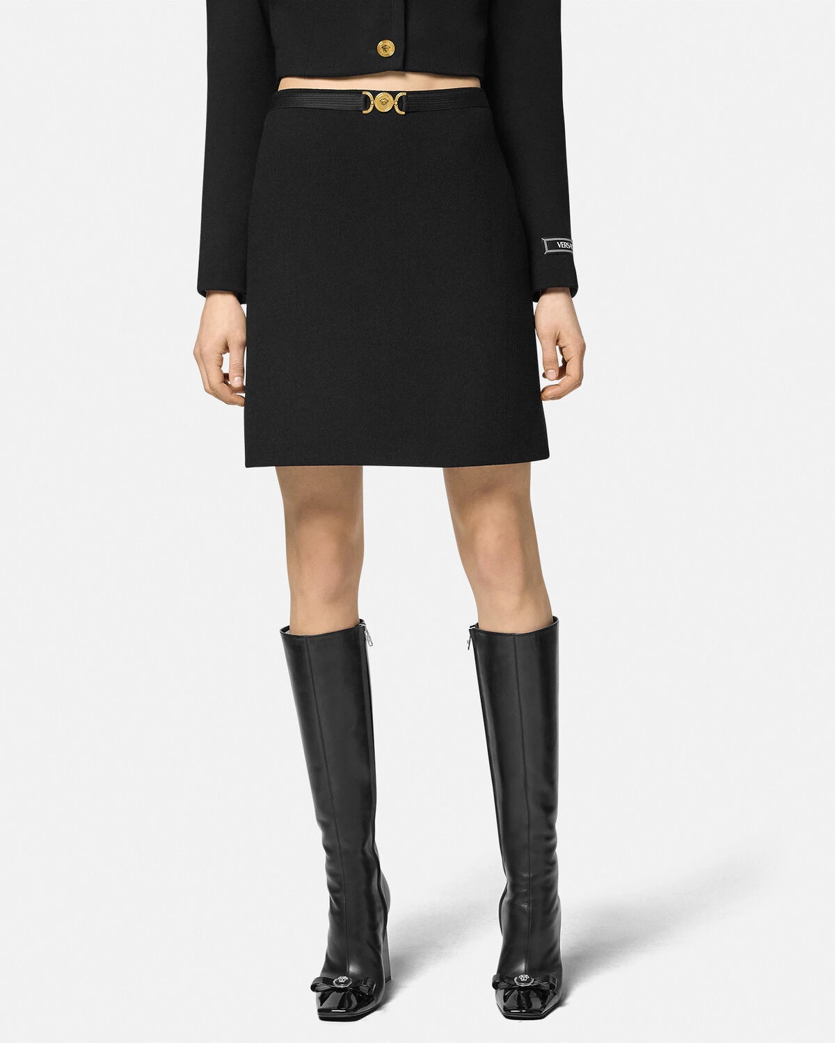 Medusa '95 Wool-Blend A-line Skirt - 4