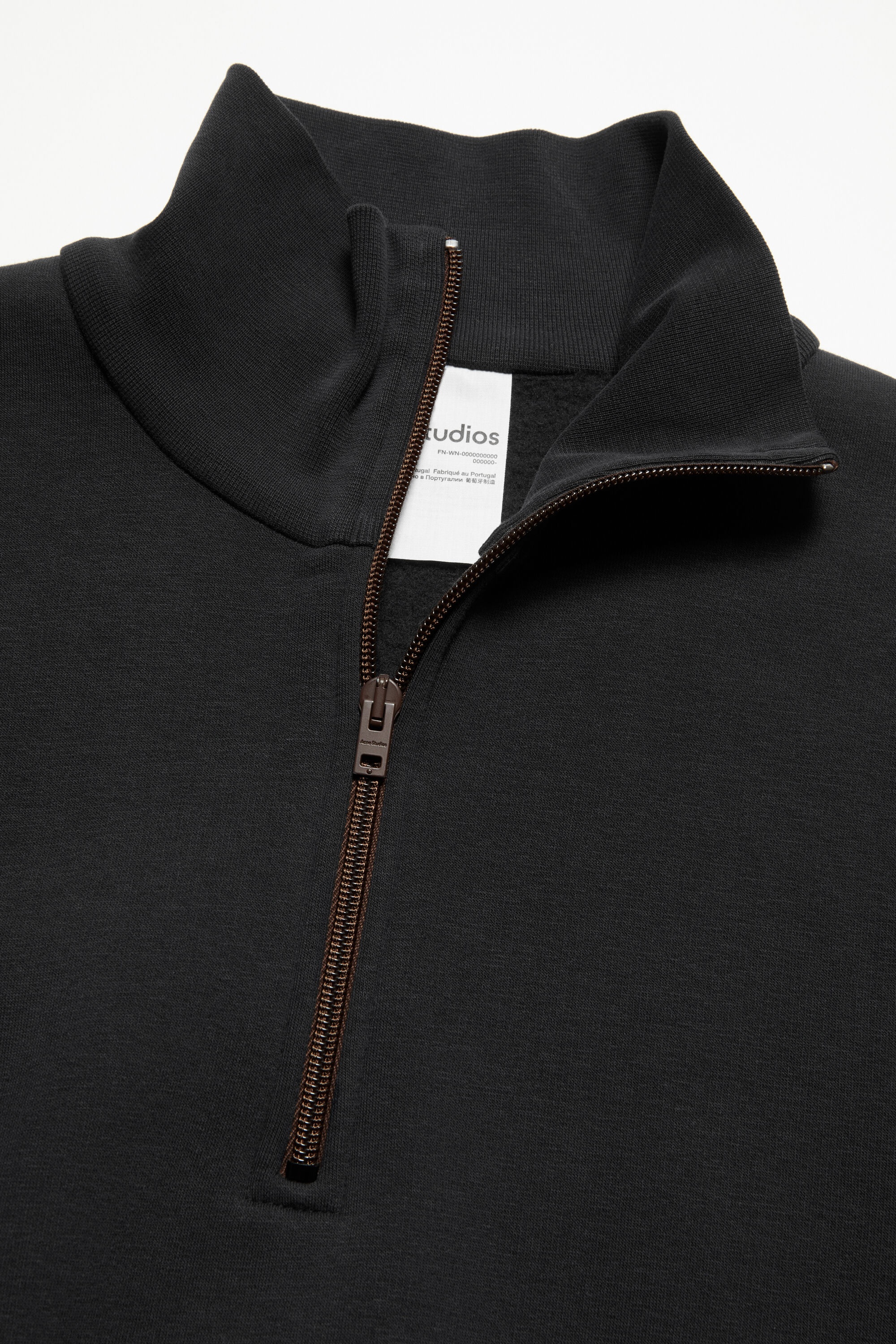 Zippered sweater - Black - 5