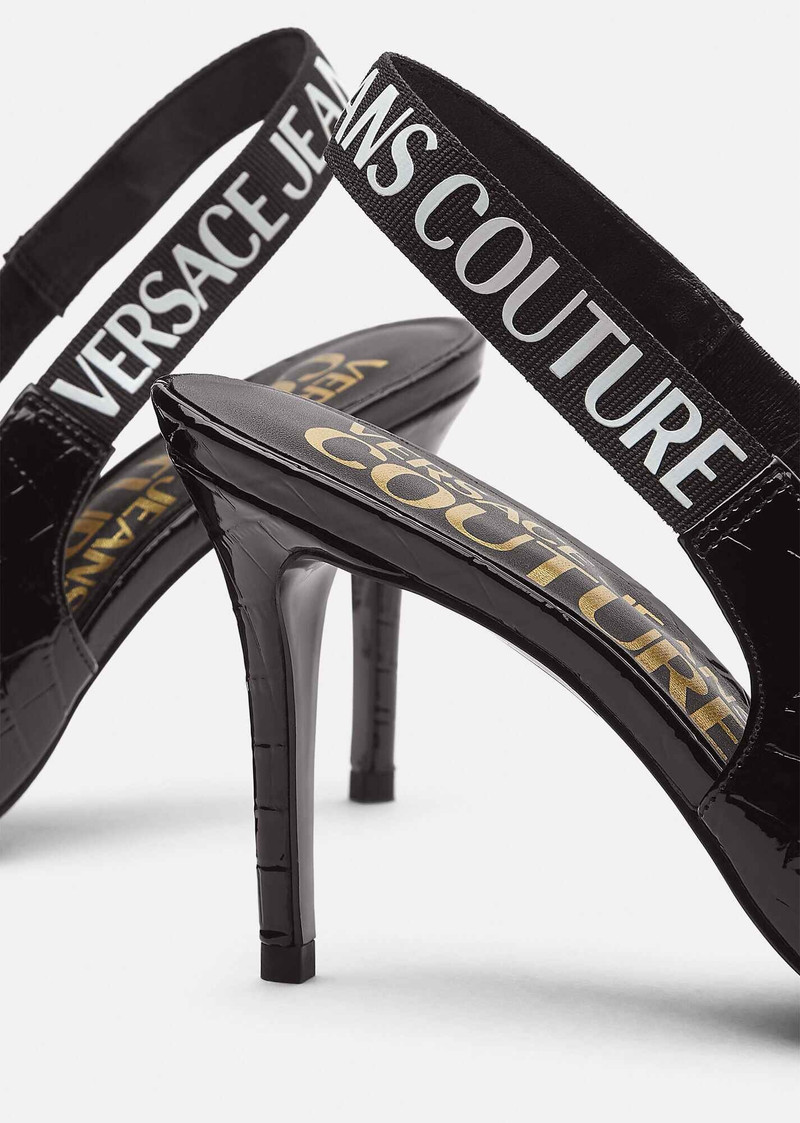 VERSACE JEANS COUTURE Scarlett Croc Slingbacks outlook