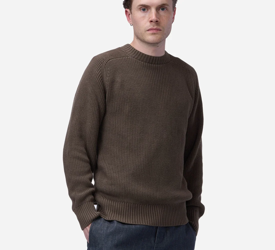 Cotton Crewneck Sweater ~ Earth - 1