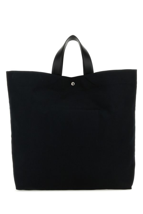 Jil Sander Jil Sander Woman Black Canvas Shopping Bag
