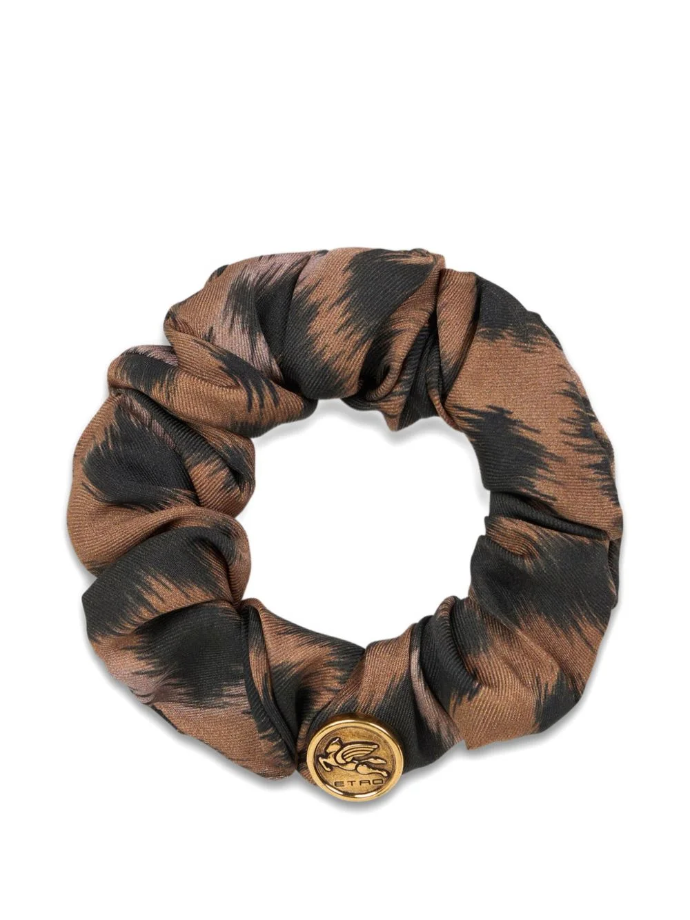 animal-patterned scrunchie - 1