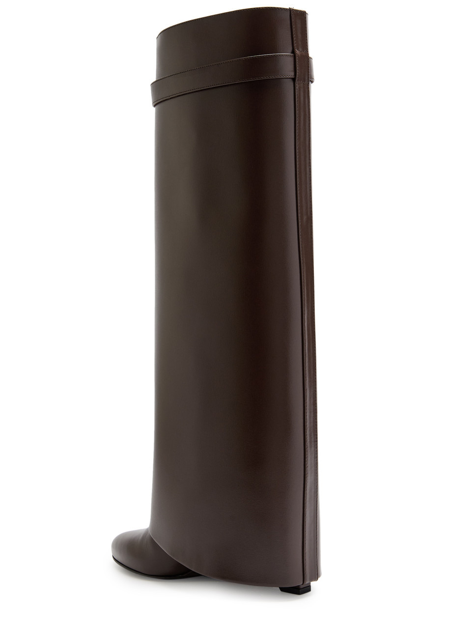 Givenchy Shark Lock 90 Leather Knee-high Boots - 2