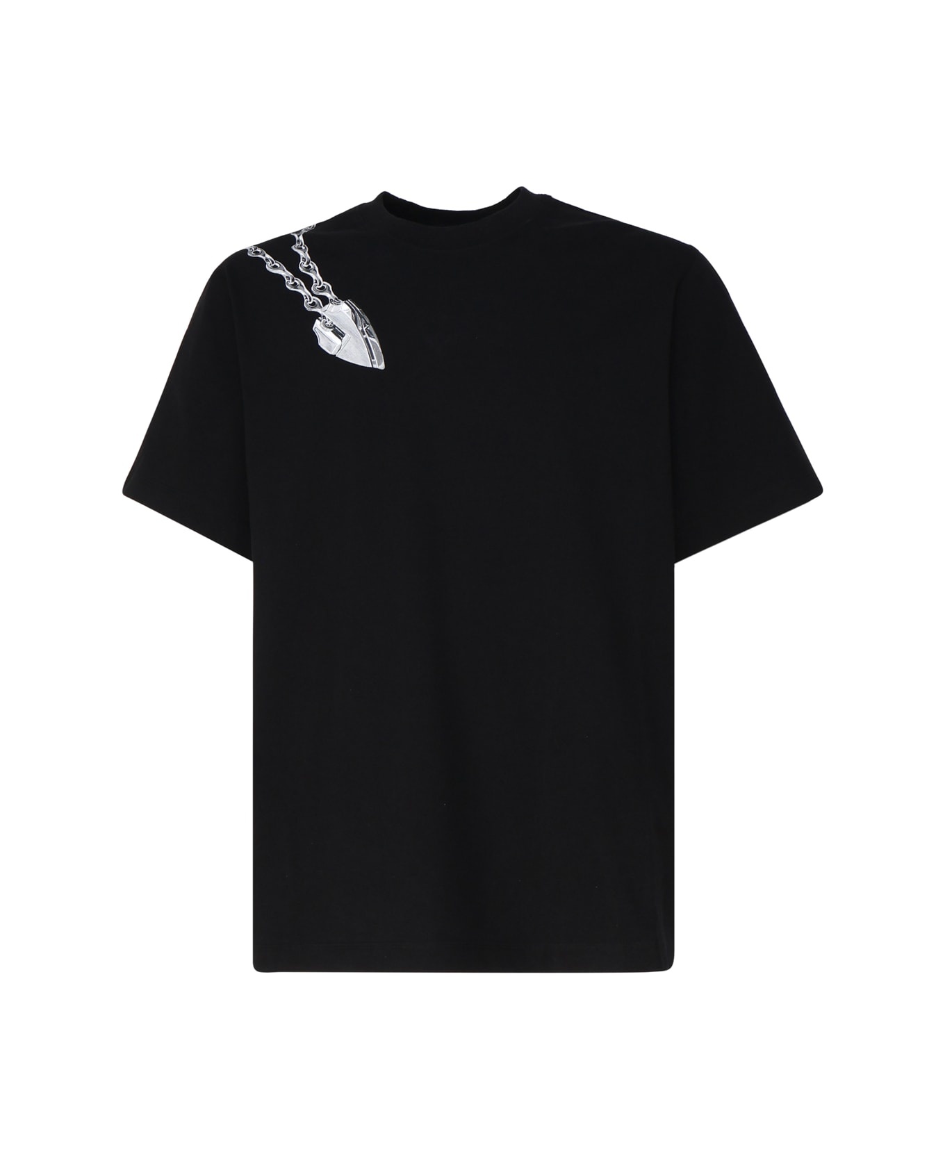 Round Neck Printed T-shirt - 1