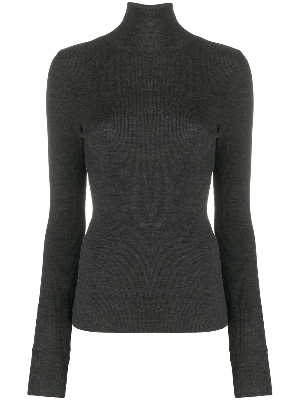 turtle neck ribbed jumper - 1