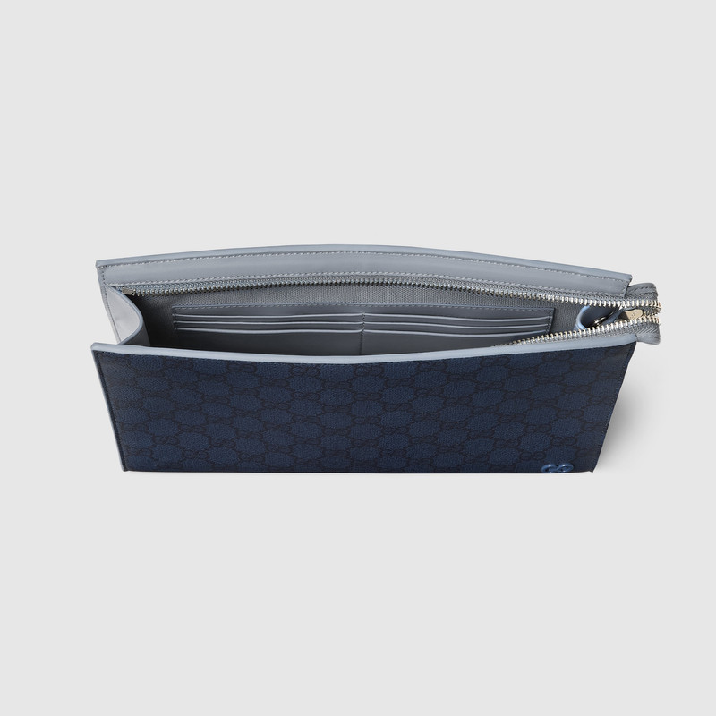 Dusty blue trim small pouch 7