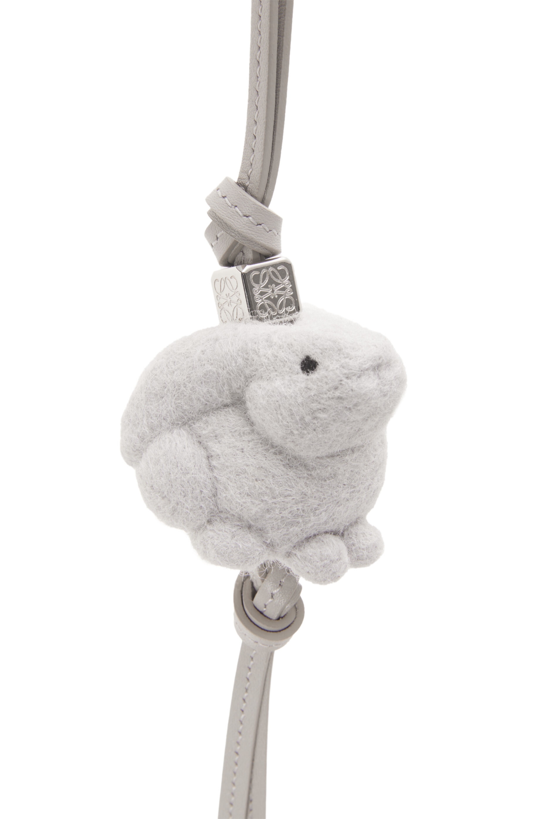 Bunny charm in felt and calfskin - 2