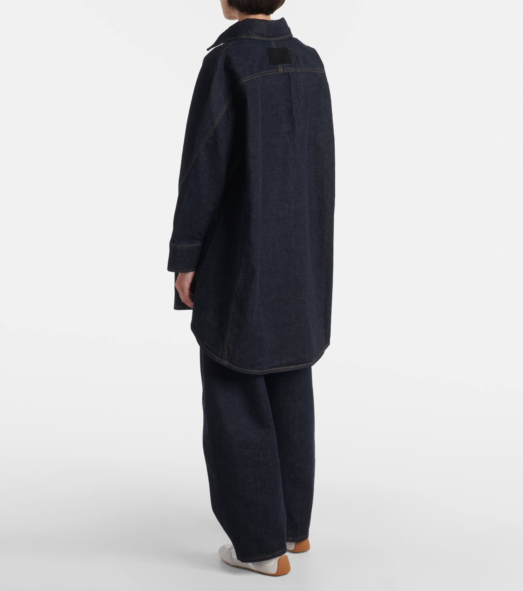 Cocoon denim shirt - 3