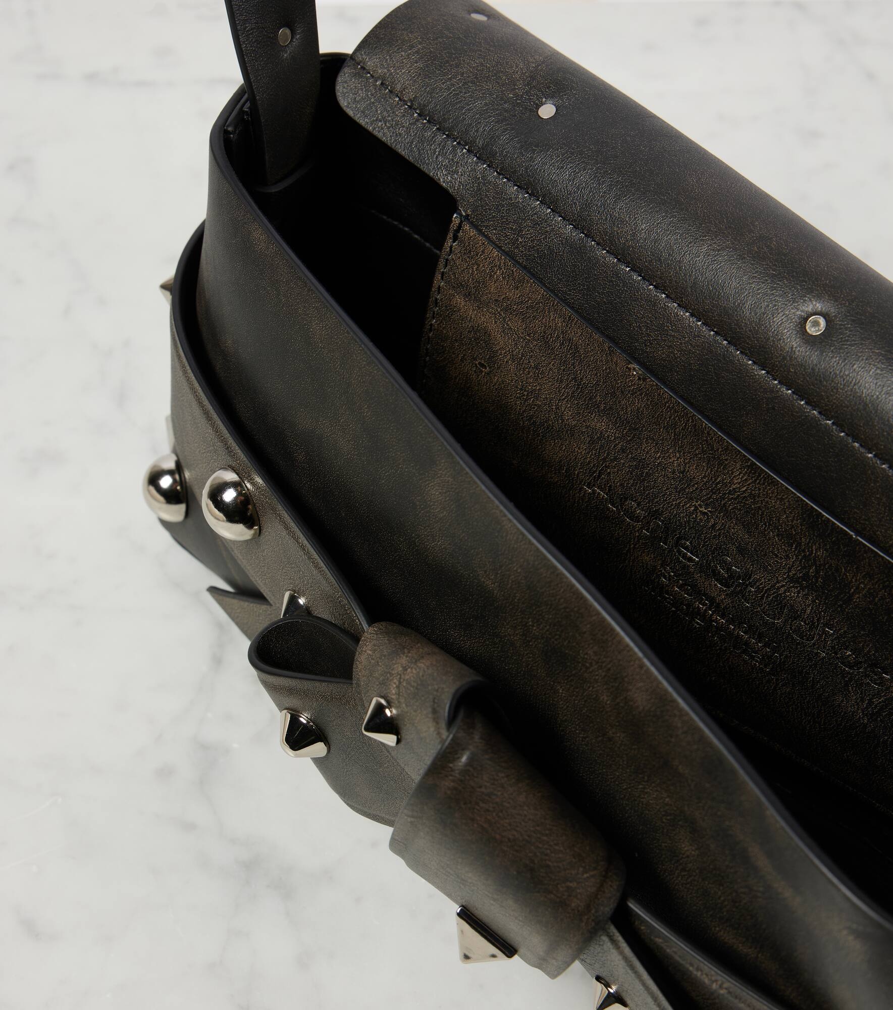 Musubi studded leather shoulder bag - 3
