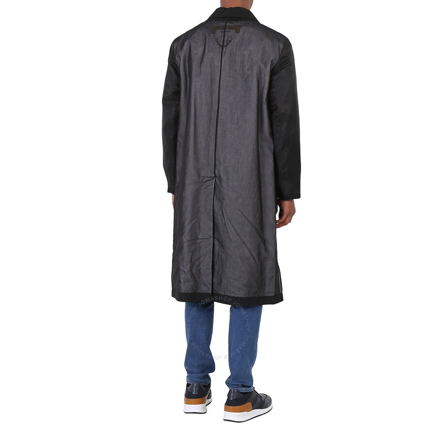 Burberry Men's Panelled Cotton Gabardine Car Coat In Black - 6