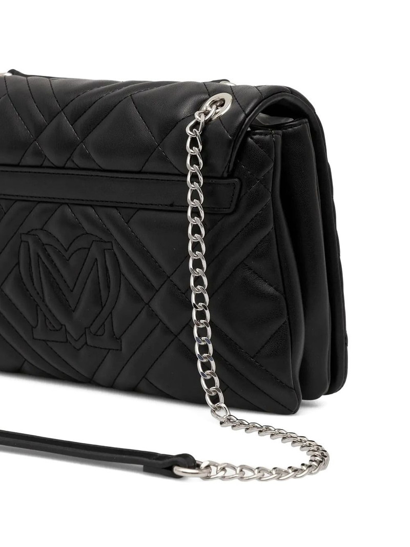 Moschino quilted chain shoulder bag outlook