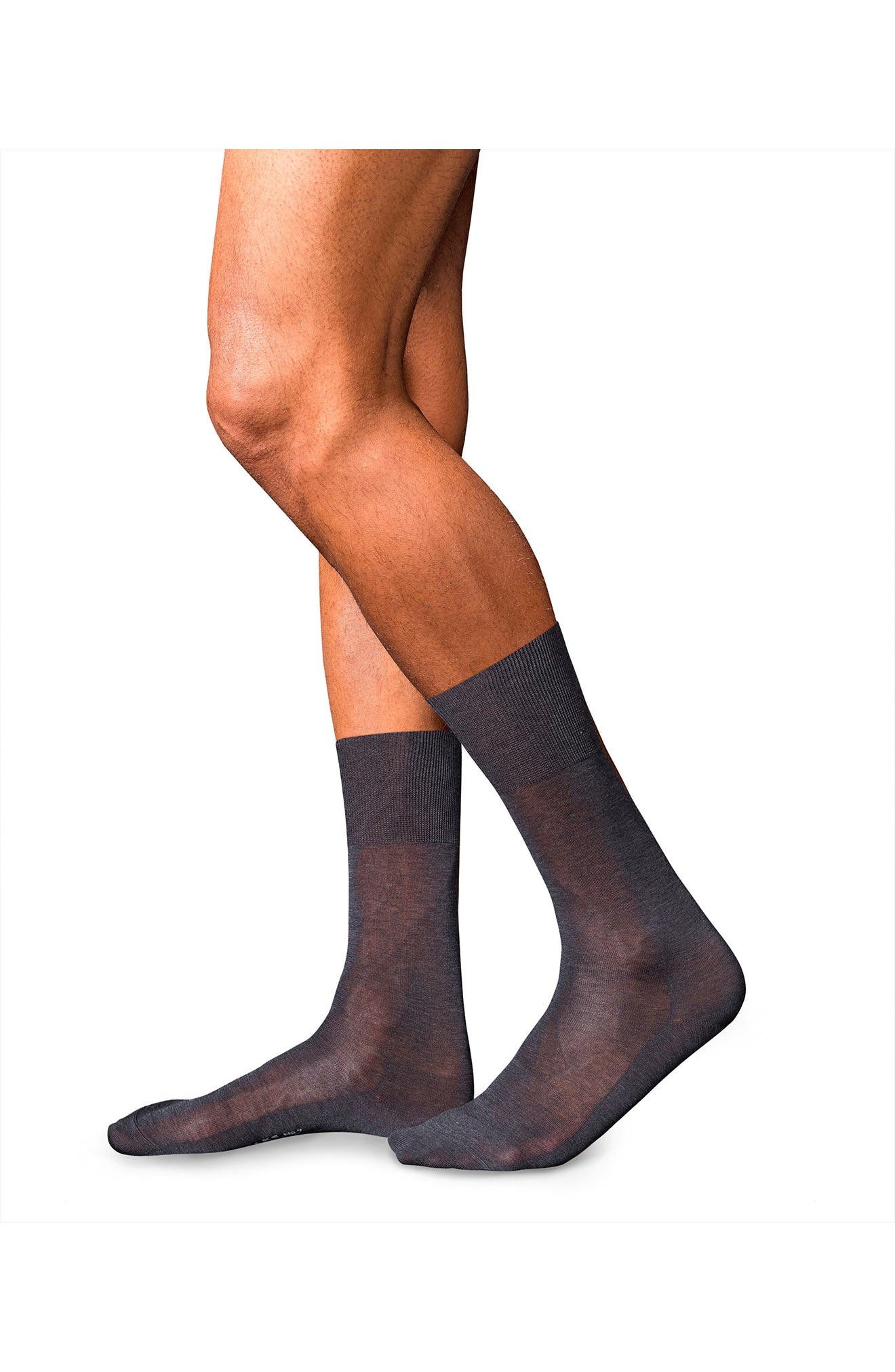 Falke No. 9 Cotton Blend Socks in Anthracite Mel at Nordstrom, Size X-Small - 2