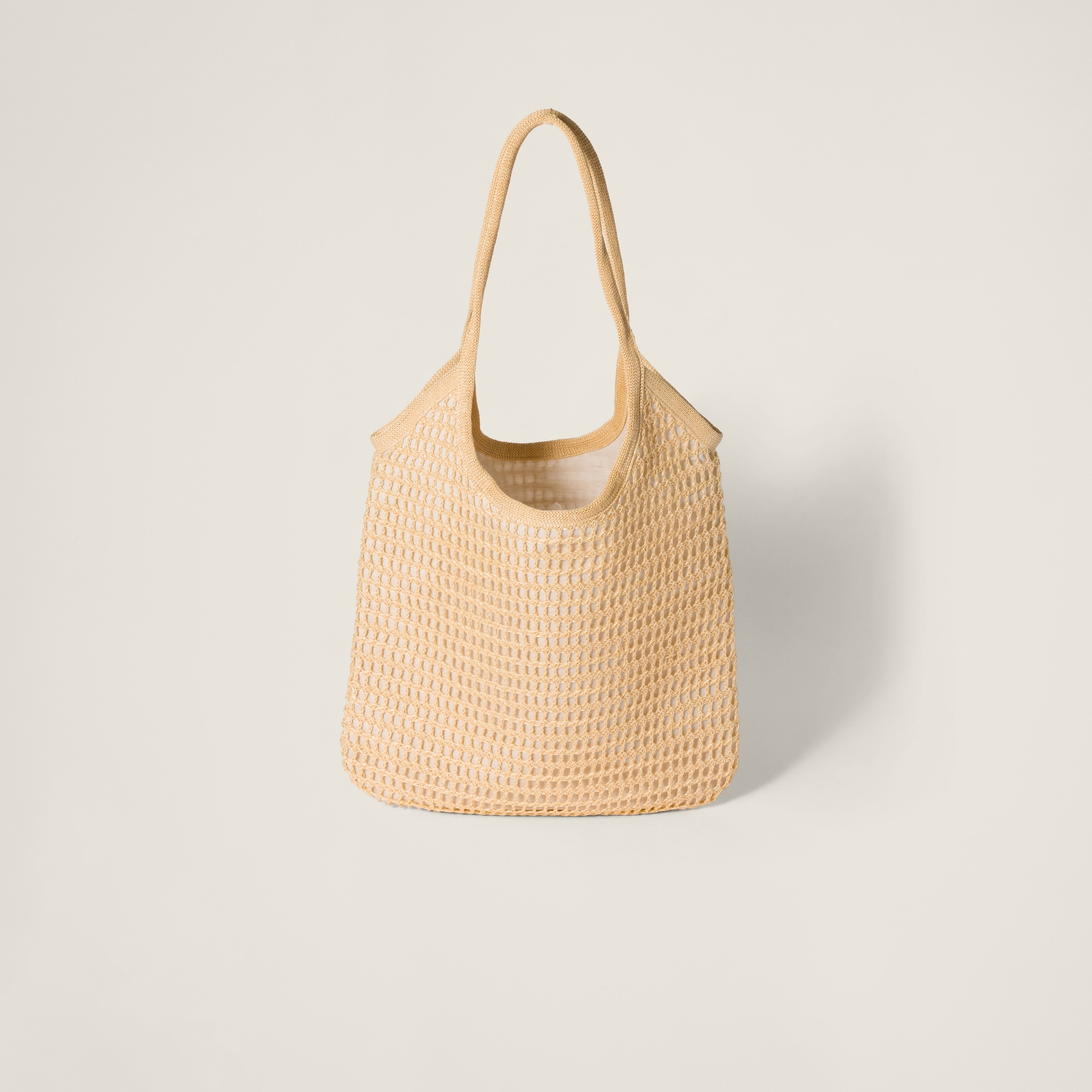 IVY raffia-effect and linen bag - 4