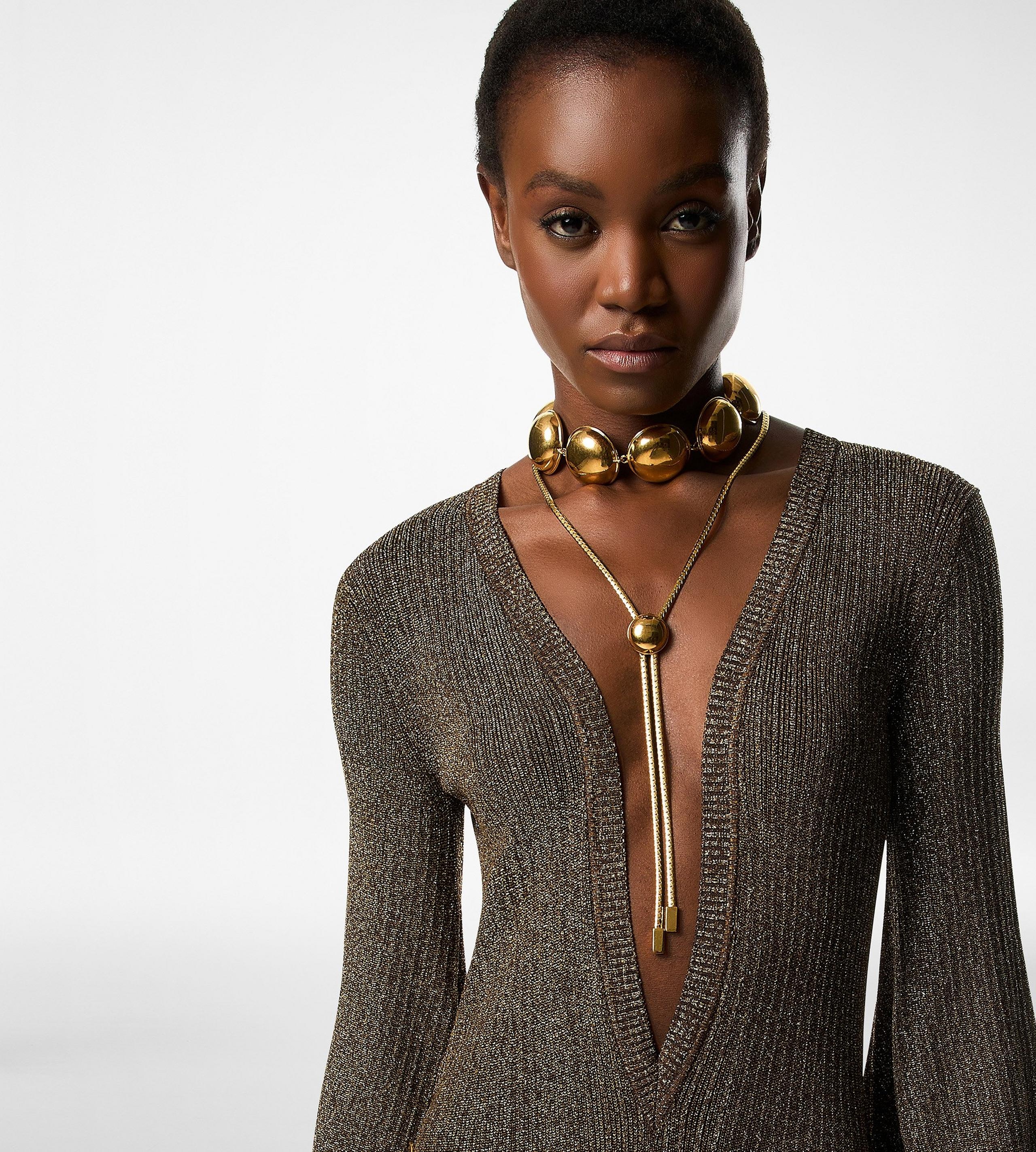 BRASS DOME NECKLACE - 2