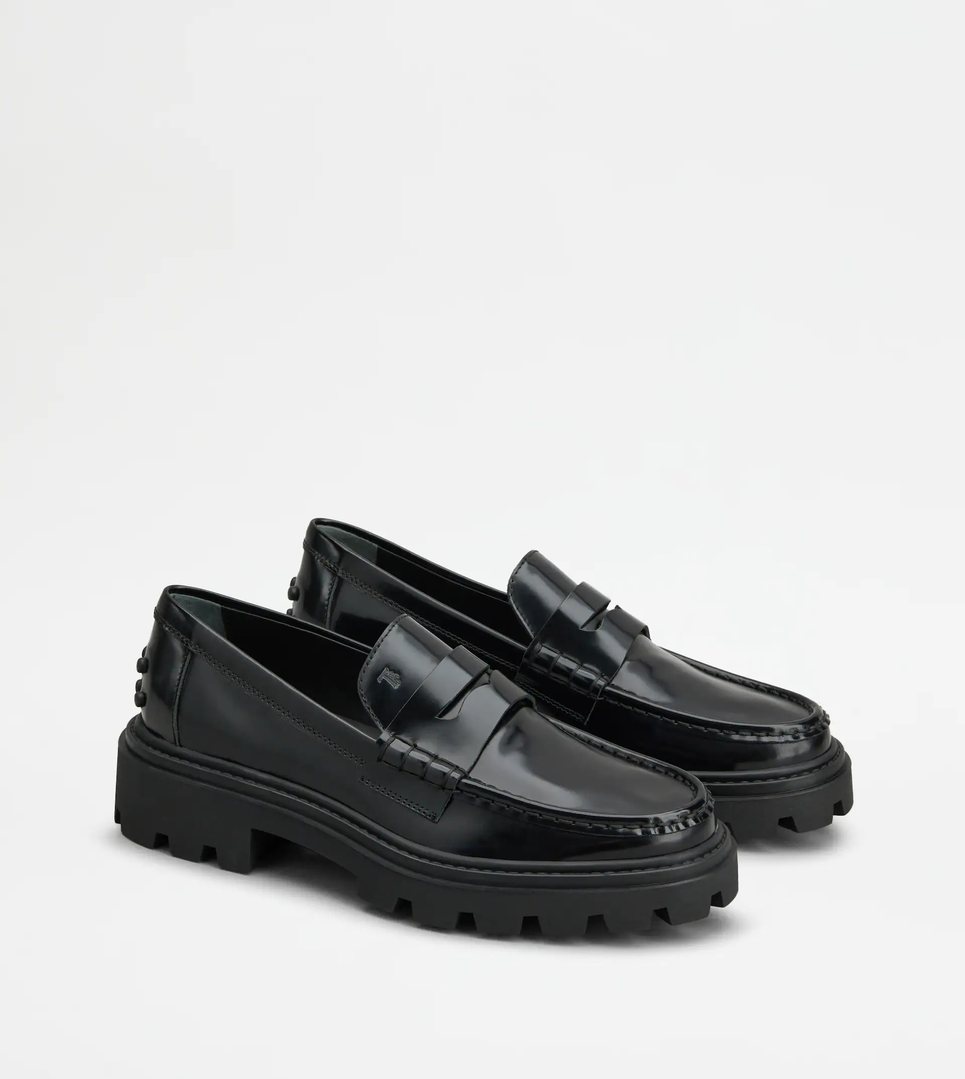 TOD'S LOAFERS IN LEATHER - BLACK - 3