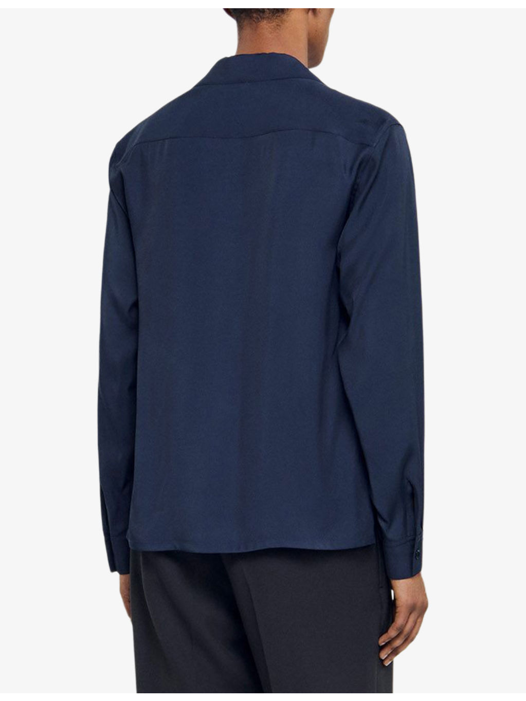 Spread-collar relaxed-fit woven shirt - 4