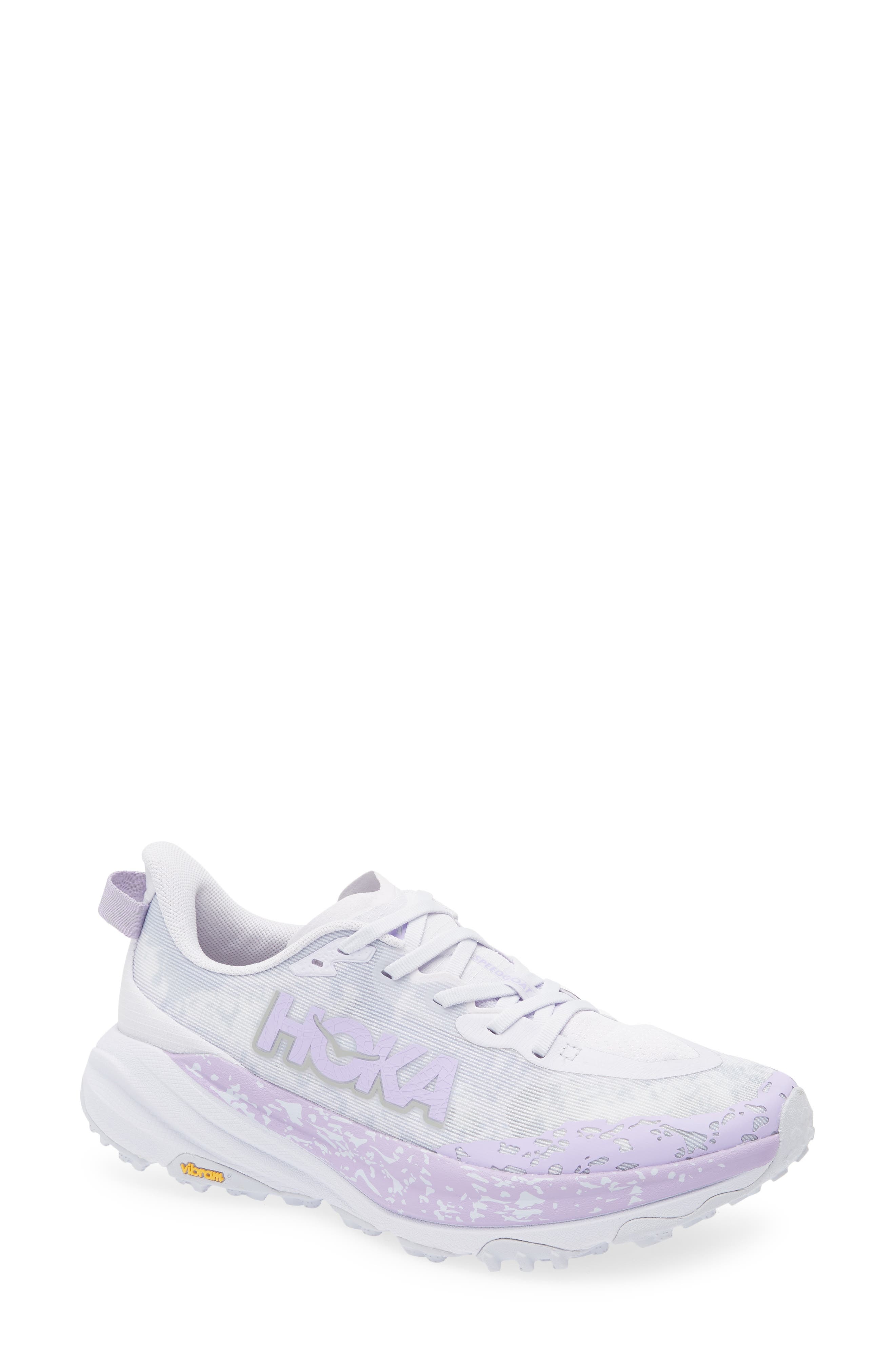 HOKA Speedgoat 6 Trail Running Shoe in Starlight Glow /Aster Flower at Nordstrom - 1
