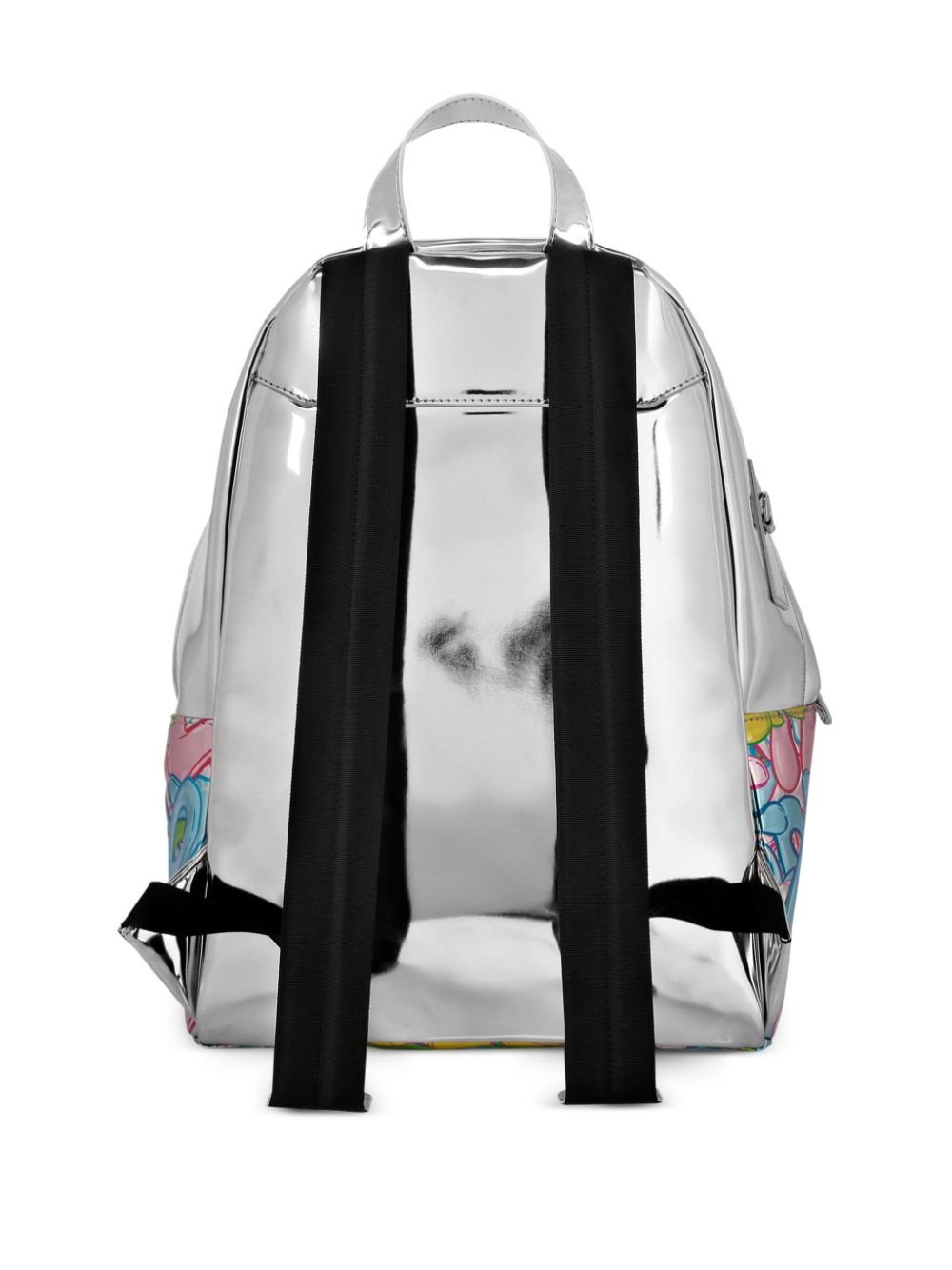 Bombing Graffiti metallic leather backpack - 3
