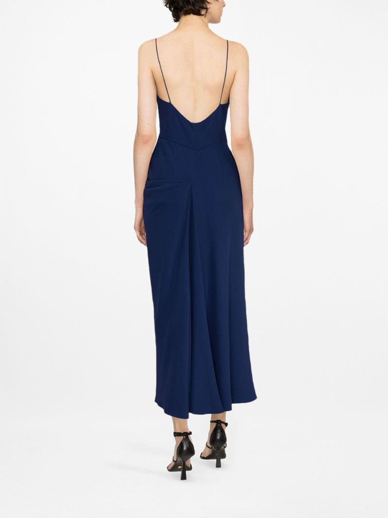 spaghetti-strap draped dress 4