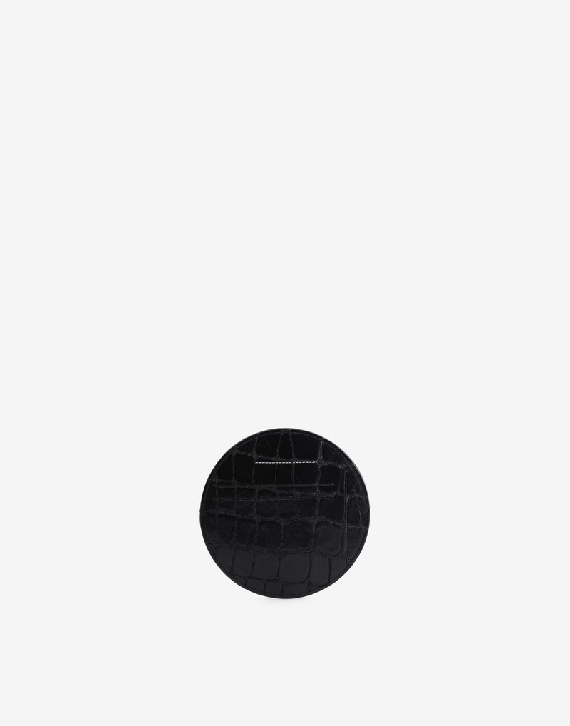MM6 Maison Margiela Circle croc-effect cardholder outlook