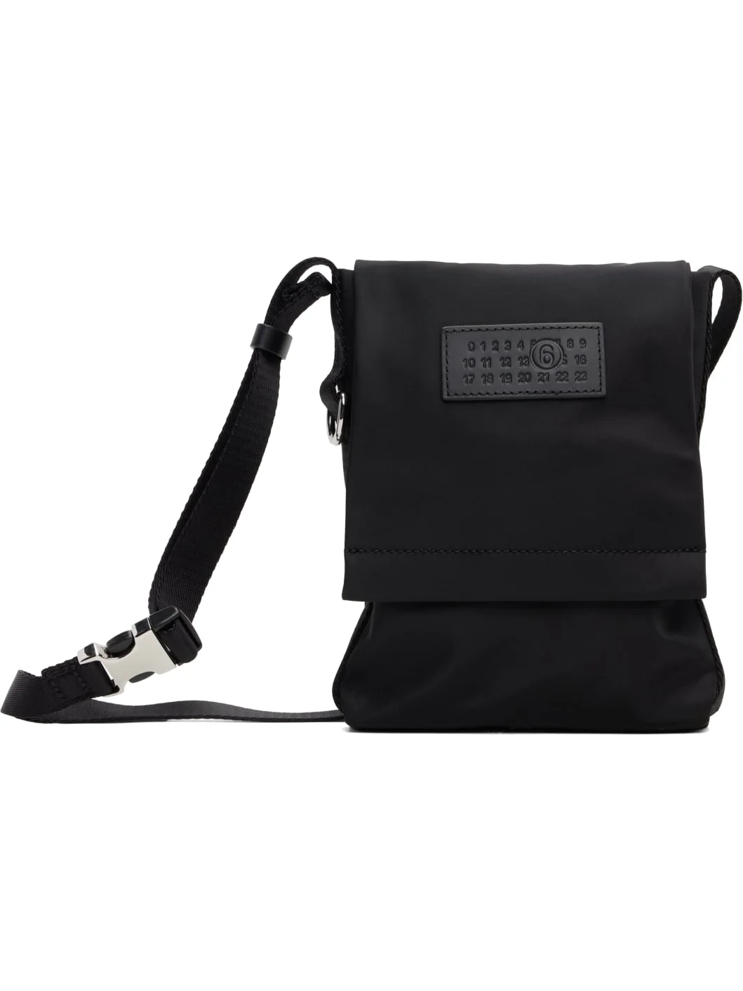 Black Small Nylon Crossbody Bag - 1