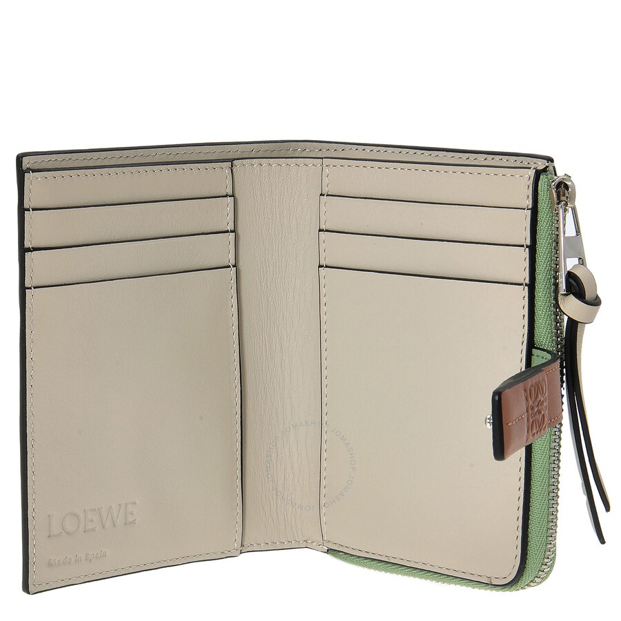 Loewe Slim Compact Wallet - Rosemary/Tan - 5