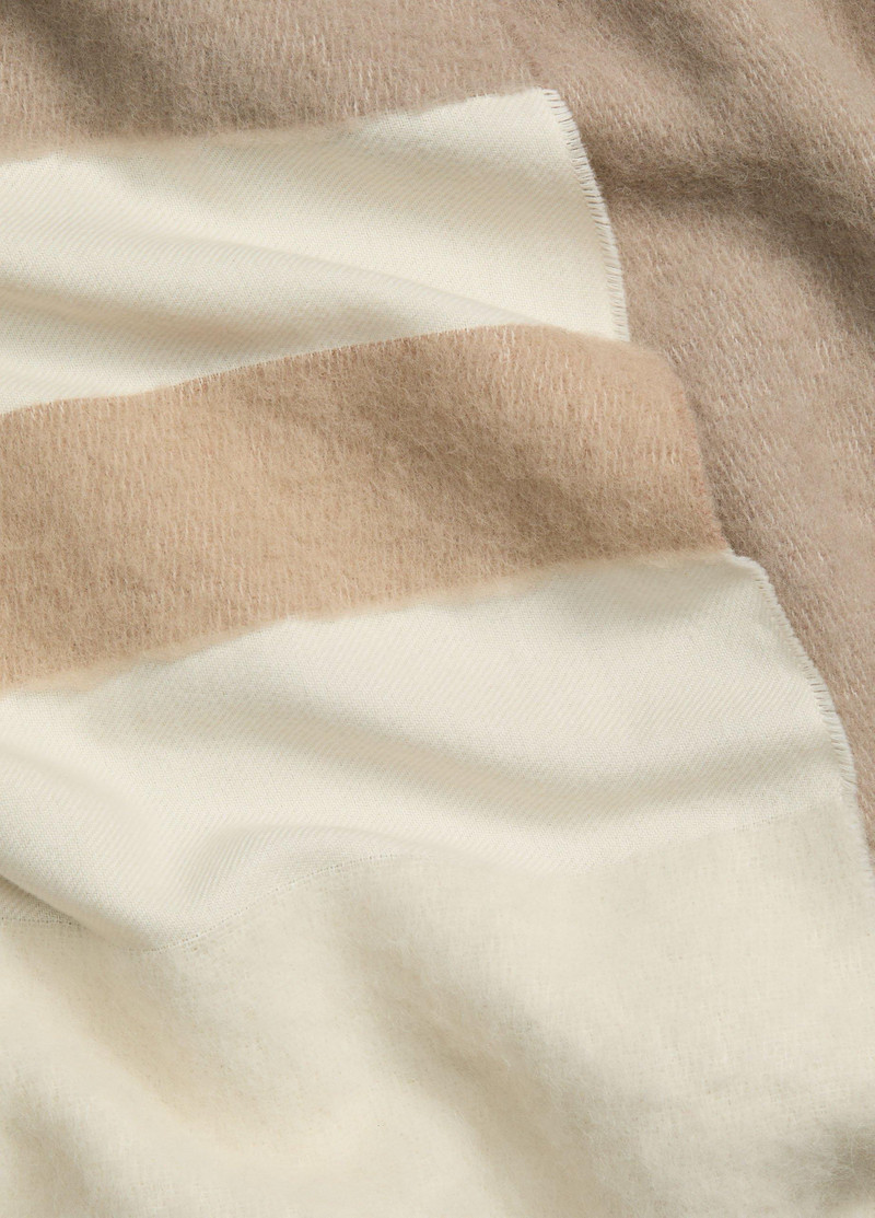 Vince Brushed Alpaca-Blend Colorblock Scarf outlook